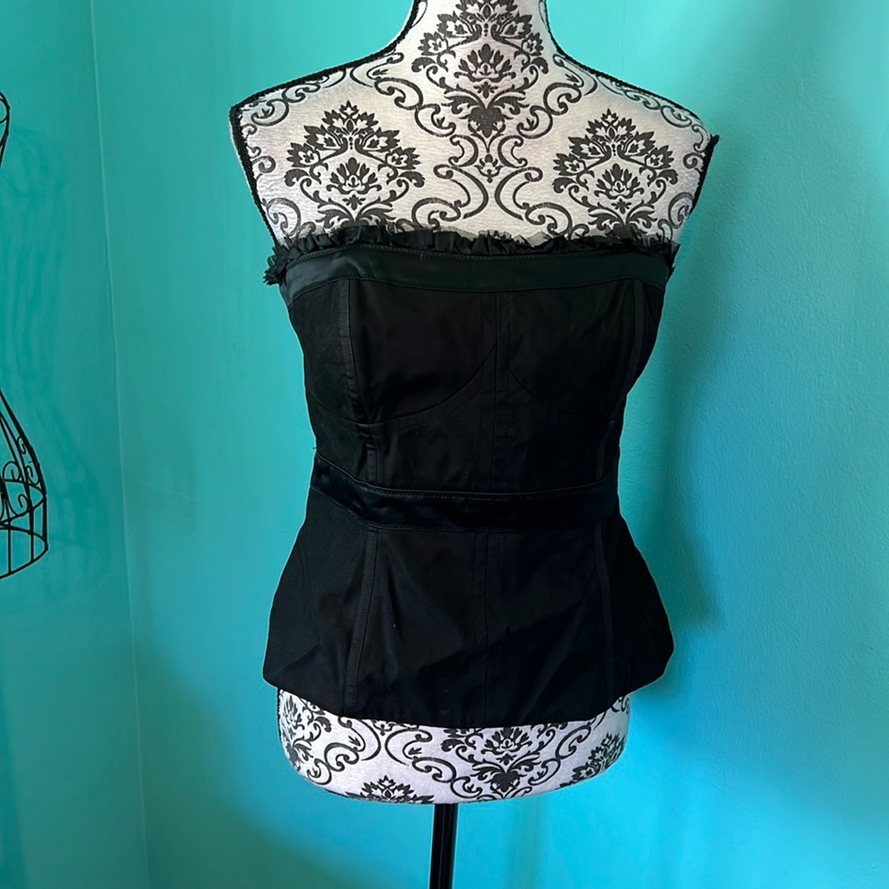 White House Black Market Bustier/Corset Blouse